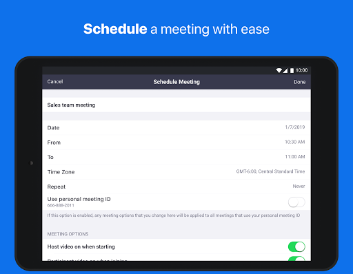 ZOOM Cloud Meetings - صورة للبرنامج #10