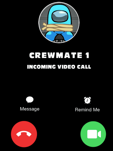 Video Call for Among Us Imposter & Crewmate Prank - صورة للبرنامج #14