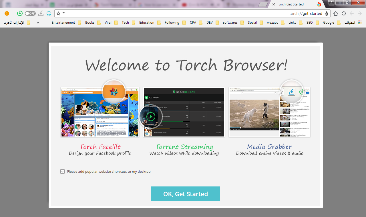 Torch Browser - صورة للبرنامج #2